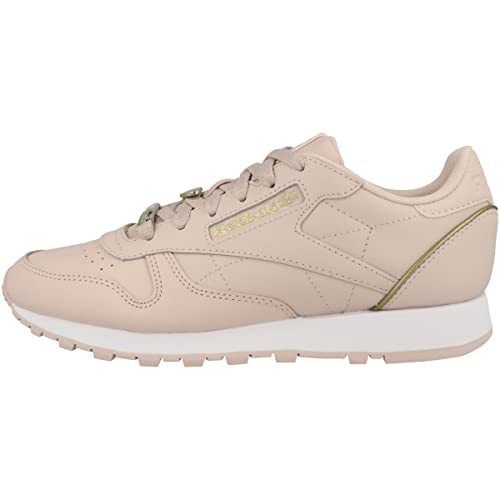 Reebok Damen Klasická kůže Sneaker, Soft Ecru Ftwr White Acid Gold Met, 38 EU von Reebok