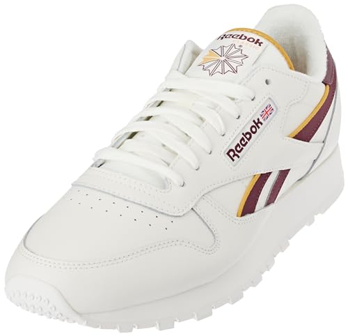 Reebok Damen Klassisches Leder Sneaker Klassisches Leder, Kreide Classic Kastanienbraun F23 Retro Gold F23 R, 34 EU von Reebok