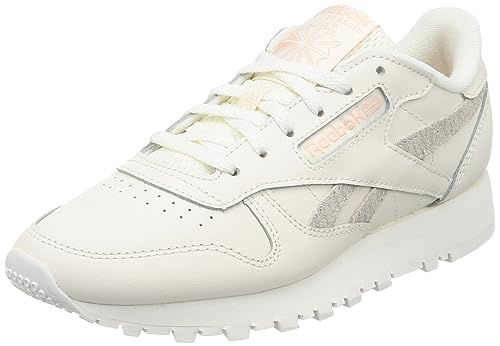 Reebok Damen Klassisches Leder Sneaker Klassisches Leder, Kreidekreide Eventuell Pink F23 R, 38 EU von Reebok