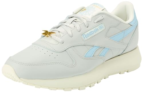 Reebok Damen Klassisches Leder Sneaker Klassisches Leder, Stahlnebel F23 Silver Met Steely Fog F23, 35.5 EU von Reebok