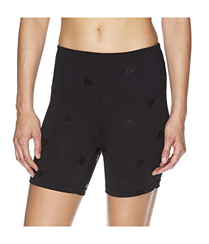 Reebok Damen Kompressionsshorts mit Stretch-Logo, schwarz, X-Klein von Reebok