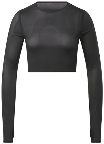 Reebok Damen Lux Contur Pullover, Schwarz, X-Large von Reebok