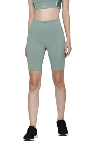 Reebok Damen Lux High Rise Bike Short, Hargrn, S von Reebok