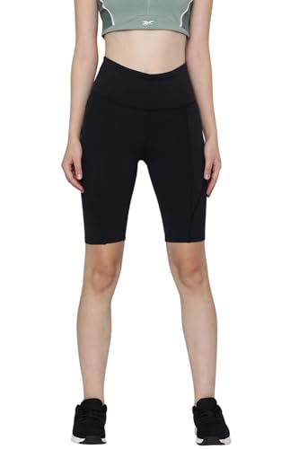 Reebok Damen Lux High Rise Bike Short, Schwarz, M von Reebok