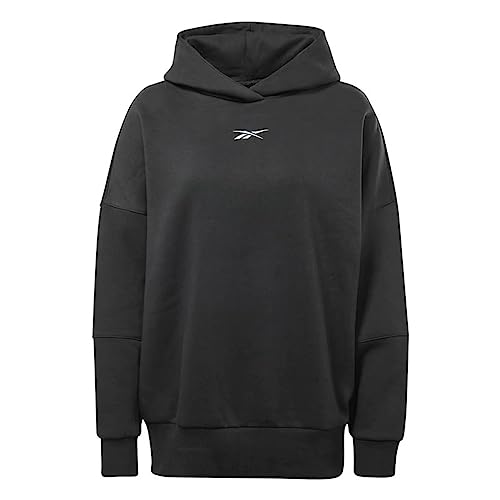 Reebok Damen Lux Hoodie Sweatshirt, schwarz / (Plamet), S von Reebok