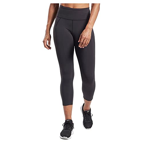 Reebok Damen Lux Hr 3/4 Tights, Schwarz, M von Reebok