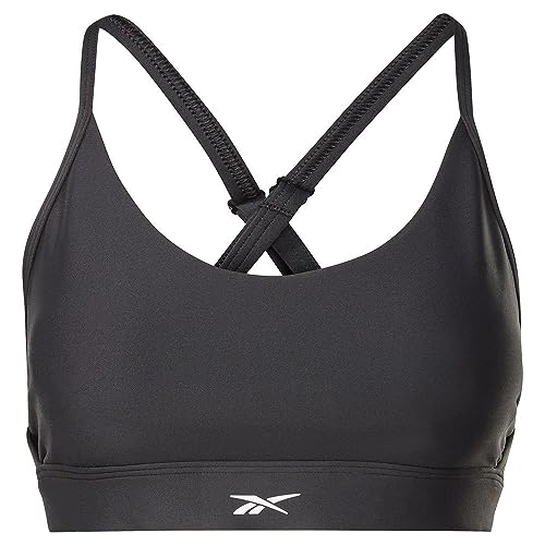 Reebok Damen Lux Strappy Sport-BH Studio Bra, Schwarz, S von Reebok