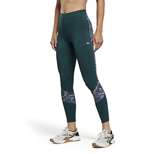 Reebok Damen Mod Safari Poly Leggings, waldgrün, M von Reebok