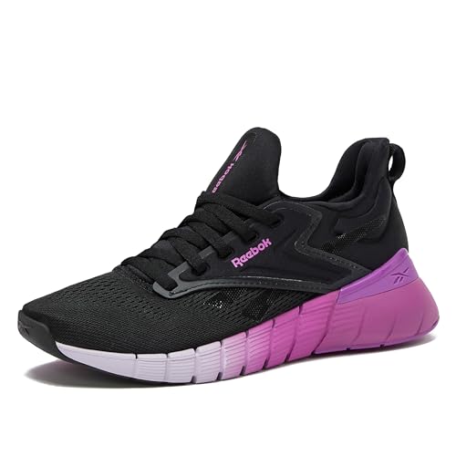 Reebok Damen Nano Gym Sneaker Workout Walking Schuhe, Schwarz/Lila Rave/Digital Gleam, 6.5 von Reebok
