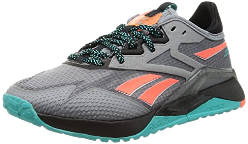 Reebok Damen Nano X2 TR Adventure Sneakers, Grau/Schwarz/Blaugrün, 37 EU von Reebok