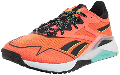 Reebok Damen Nano X2 TR Adventure Sneakers, Orange/Schwarz/Säuregelb, 38 EU von Reebok