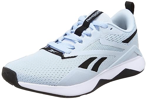 Reebok Damen Nanoflex Tr 2 Sneaker, Feel Good Blue F23 R Core Black FTWR White, 39 EU von Reebok