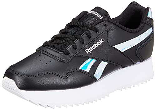 Reebok Damen ROYAL Glide Ripple Doub Sneaker, Black/FTWR White/Frost Berry, 35.5 EU von Reebok