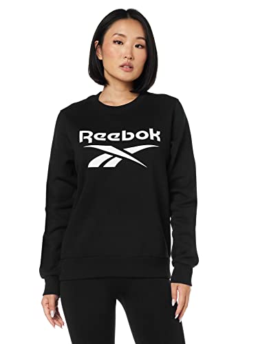 Reebok Damen Ri Bl Fleece Crew Sweatshirt, Black, L von Reebok