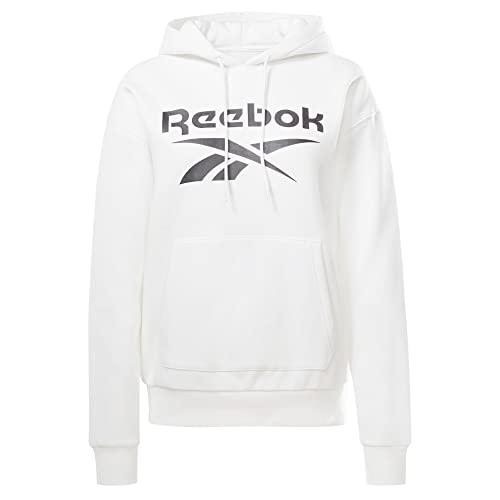 Reebok Damen Ri Bl Fleece Hoody Sweatshirt, White, S von Reebok