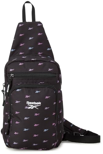 Reebok Damen Tasche - Cosmos Crossbody Sling Geldbörse Umhängetasche, Schwarz Ombre, Einheitsgröße von Reebok