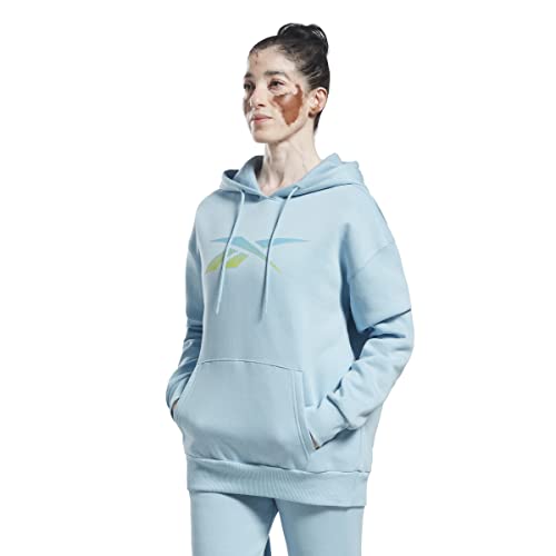 Reebok Damen Vektor-Grafik Sweatshirt, Blue Pearl, 38 von Reebok