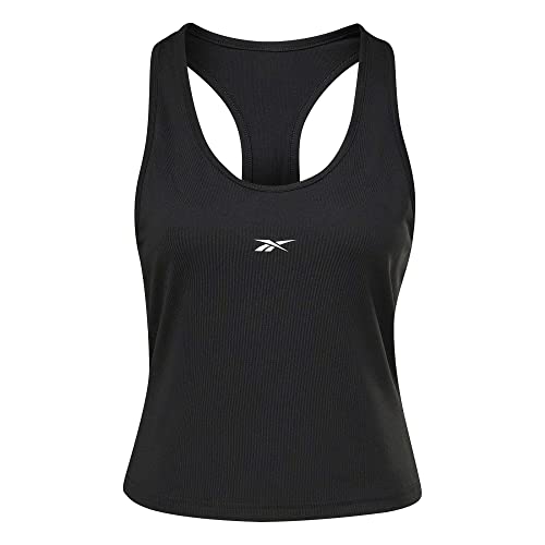 Reebok Damen Wor Poly Tank Top, Night Black, XS von Reebok