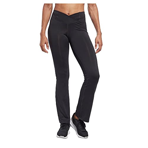 Reebok Damen Workout Ready Basic Bootcut Trainingshose, Night Black, XS von Reebok