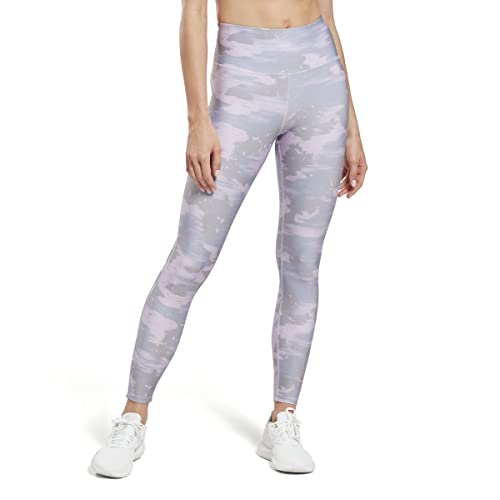 Reebok Damen Workout Ready Camo Leggings, Violet Haze, XS von Reebok