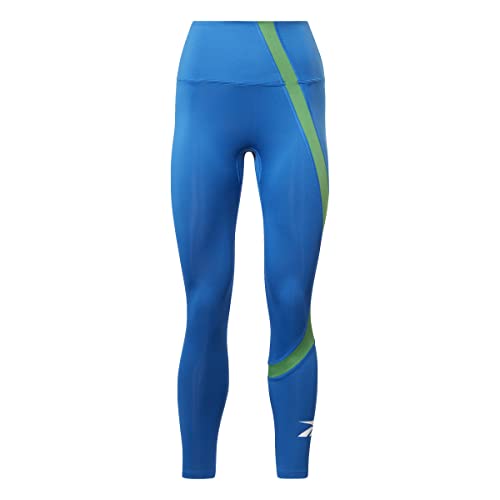 Reebok Damen Workout Ready Leggings, Vector Blue/Vector Blue, M von Reebok