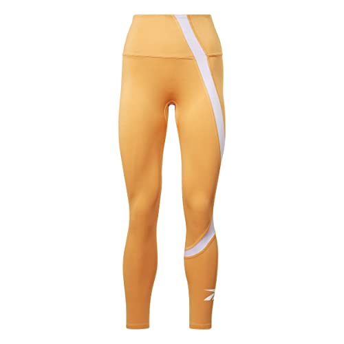 Reebok Damen Workout Ready Vector Leggings, Peach Fuzz, M Kurz von Reebok