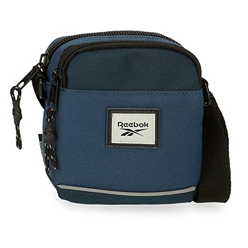 Reebok Dexter Umhängetasche Zwei Fächer Blau 12x16x3,5 cm Polyester von Reebok