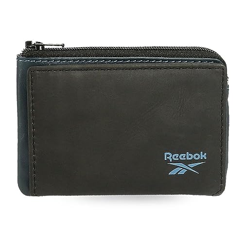 Reebok Division Geldbörse mit Kartenfach, Schwarz, 11 x 7 x 1,5 cm, Leder, Schwarz, Talla única, Geldbörse mit Kartenhalter Reebok Division Geldbörse mit Kartenfach, Schwarz, 11 x 7 x 1,5 cm, Leder, Schwarz, Talla única, Geldbörse mit Kartenhalter von Reebok