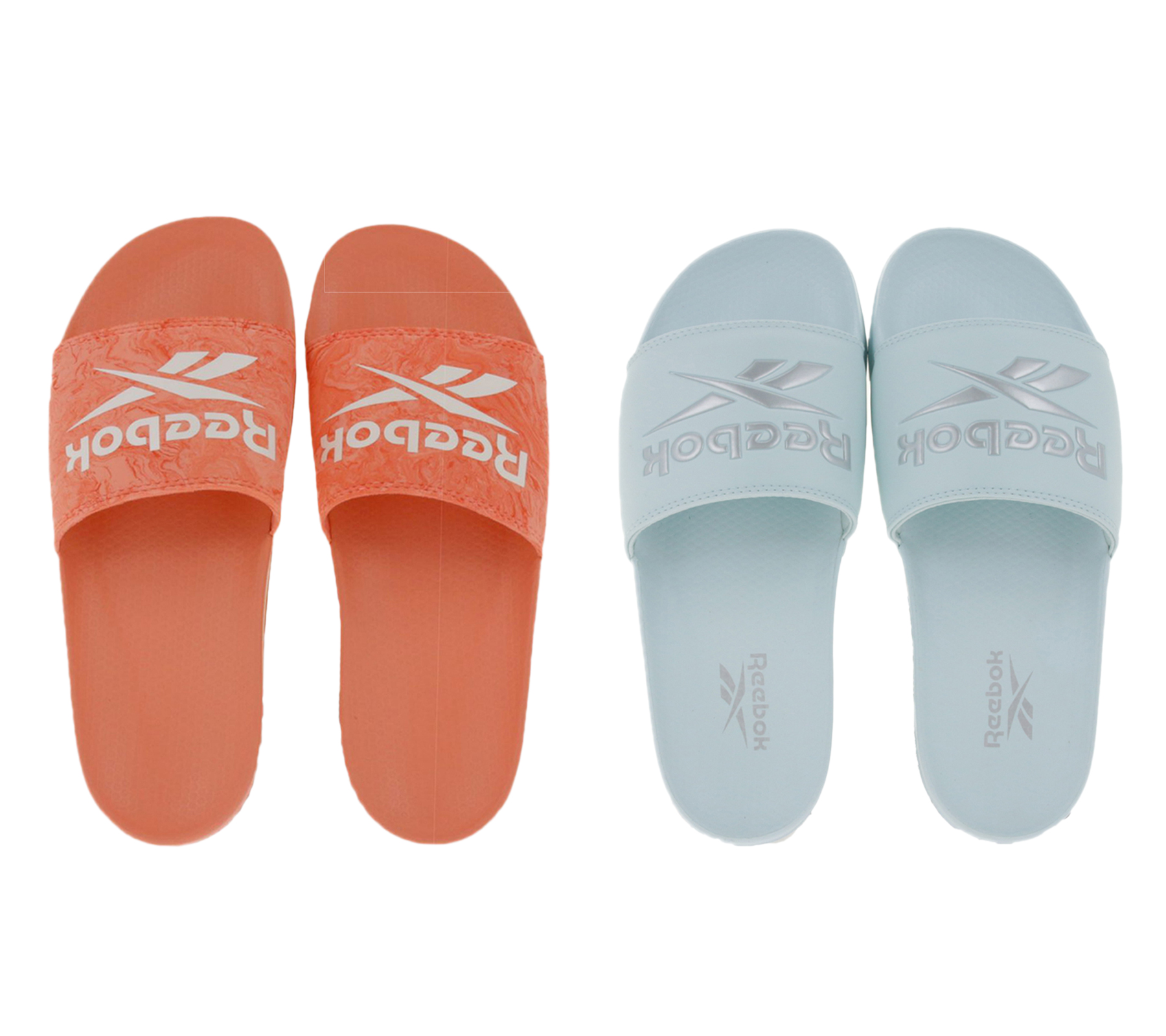 Reebok FULGERE und CLASSIC Sommer-Sandalen Badelatschen mit Logo-Aufdruck Rosa, Weiß oder Hellblau von Reebok