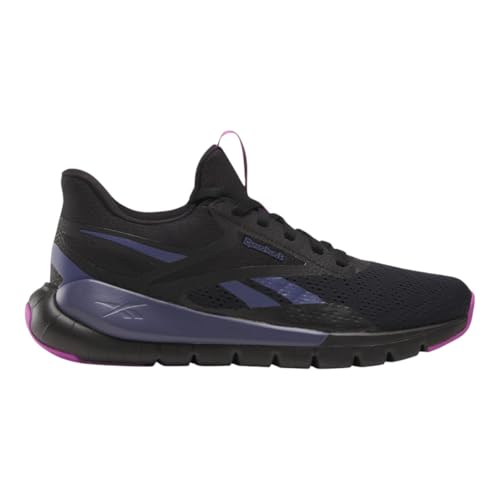 Reebok Damen Flex Trainer Sneaker, Black/Twilight Purple/Purple Rave, 39 EU von Reebok