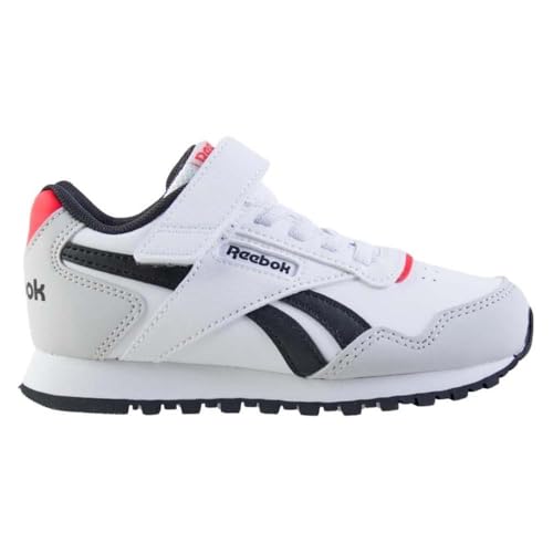 Reebok Glide Elastic & TOP Strap Sneaker, FTWRWHITE/MISTGREY/ENERGYRED, 28 EU Reebok Glide Elastic & TOP Strap Sneaker, FTWRWHITE/MISTGREY/ENERGYRED, 28 EU von Reebok