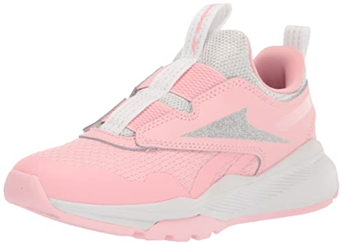 Reebok Girls XT Sprinter Slip On Running Shoe, Pink Glow/Silver Metallic, 2 Little Kid von Reebok
