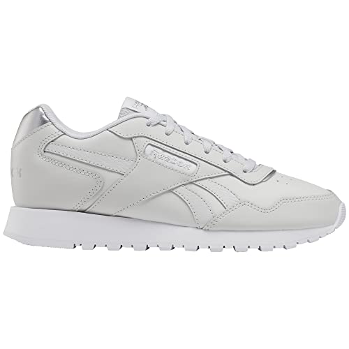 Reebok Herren-Sneaker mit Ventilations-Motiv, Leder, modisch, Kaltgrau/Weiß/Silbermetallic, 40 EU von Reebok