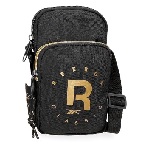 Reebok Gold Kleine Umhängetasche schwarz 11 x 17,5 x 4 cm Polyester by Joumma Bags von Reebok