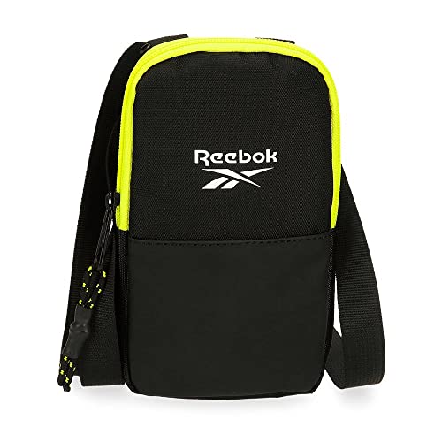 Reebok Hamilton Schultertasche Schwarz 10,5x18x2 cm Polyester von Reebok