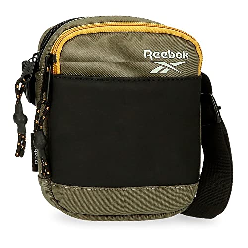 Reebok Hamilton Schultertasche Zwei Fächer Grün 12x16x3,5 cm Polyester von Reebok