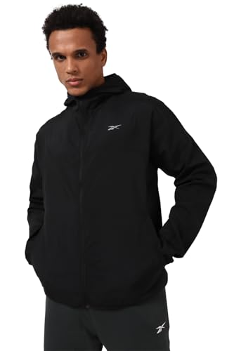 Reebok Herren A-Linie Mantel, Schwarz, S von Reebok