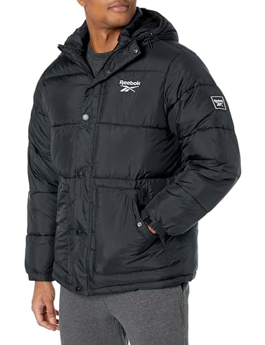 Reebok Herren Classic Heavyweight Puffer Jacket Jacke, Schwarz, L von Reebok