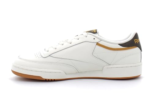 Reebok Herren Club C 85 Sneaker, Kreide Rubber Gum 06 Retro Gold F23 R, 42 EU von Reebok