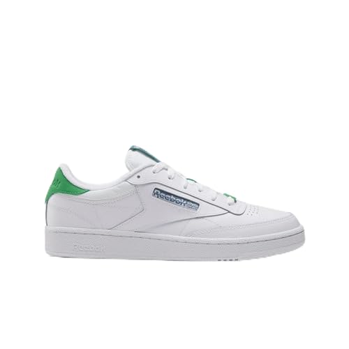 Reebok Herren Club C 85 Sneaker, White/Sport Green/Blue Slate, 43 EU von Reebok