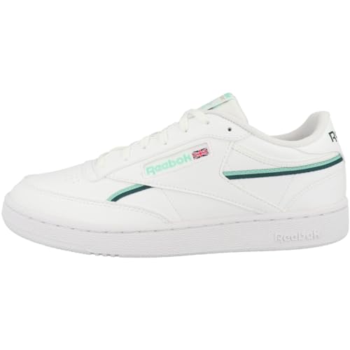 Reebok Herren Club C 85 Vegan Sneaker, FTWR White/hint Mint/Midnight Pine, 36.5 EU von Reebok