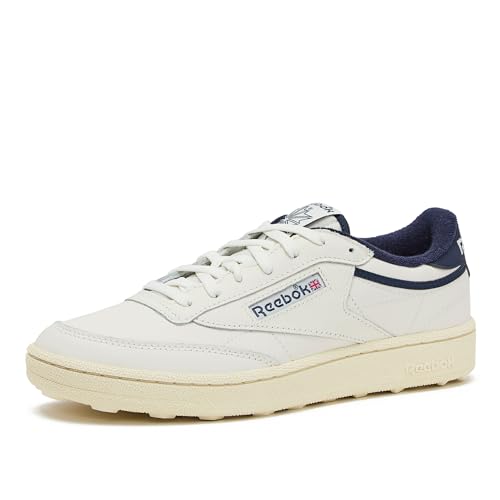 Reebok Herren Club C Golf Sneaker, Kreide/Vintage Chalk/Vector Navy, 42.5 EU von Reebok