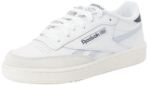 Reebok Herren Club C Revenge Sneaker, FTWR White Feel Good Blue F23 R Vector Navy, 34.5 EU von Reebok