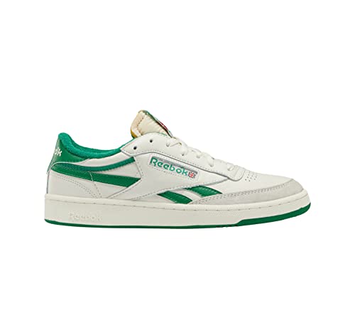 Reebok Herren Club C Revenge Vintage Sneaker, Chalk/Paperwhite/Glen Green, 38.5 EU von Reebok