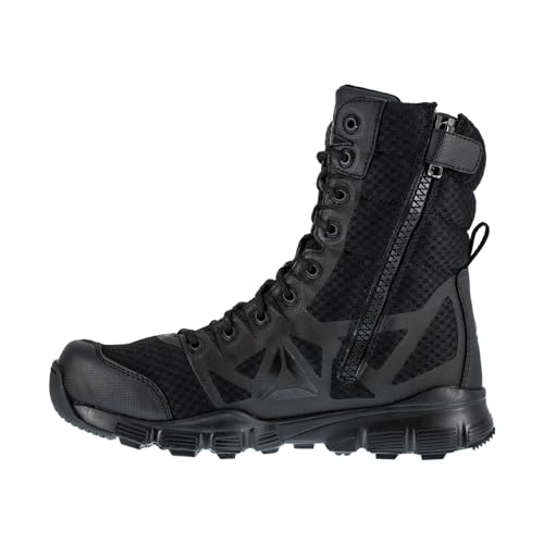 Reebok Herren Dauntless Ultraleichter 8" Nahtloser Seitlichem Reißverschluss Militär-und Taktische Stiefel, Schwarz, 48.5 EU von Reebok