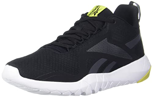 Reebok Herren FLEXAGON Force 3.0 Crosstrainer, core Black/Pure Grey 7/Acid Yellow, 43 EU von Reebok