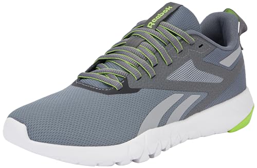 Reebok Herren Flexagon Force 4 Sneaker, Pure Grey 6 Pure Grey 4 Laser Lime F23, 38.5 EU von Reebok