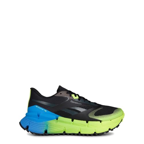 Reebok Herren Floatzig Adventure 1 Laufschuhe, Black Digital Lime Kinetic Blue, 40 EU von Reebok