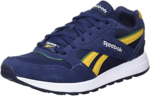 Reebok Herren Sneaker, Leder, Vector Navy Bright Ochre Glen Green, 41 EU von Reebok