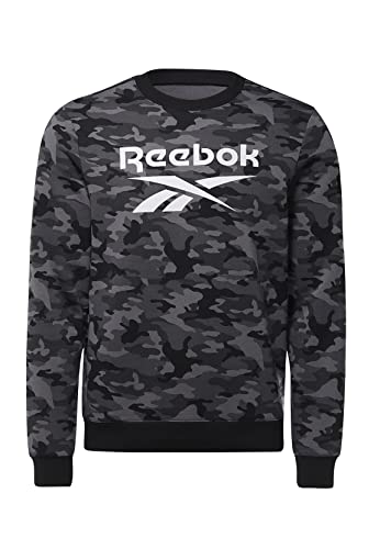 Reebok Herren Id Camo Crew Sweatshirt, Schwarz, L von Reebok